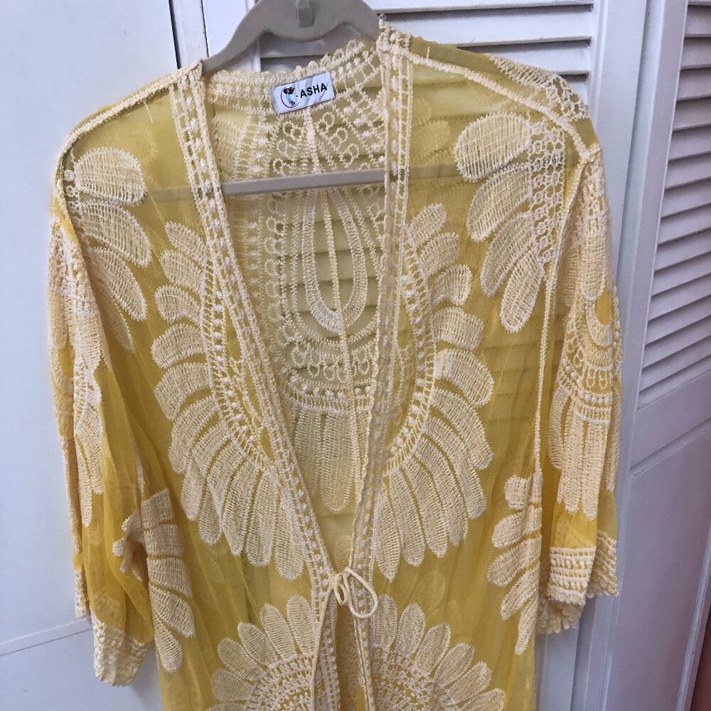 Lacy beach cover-up